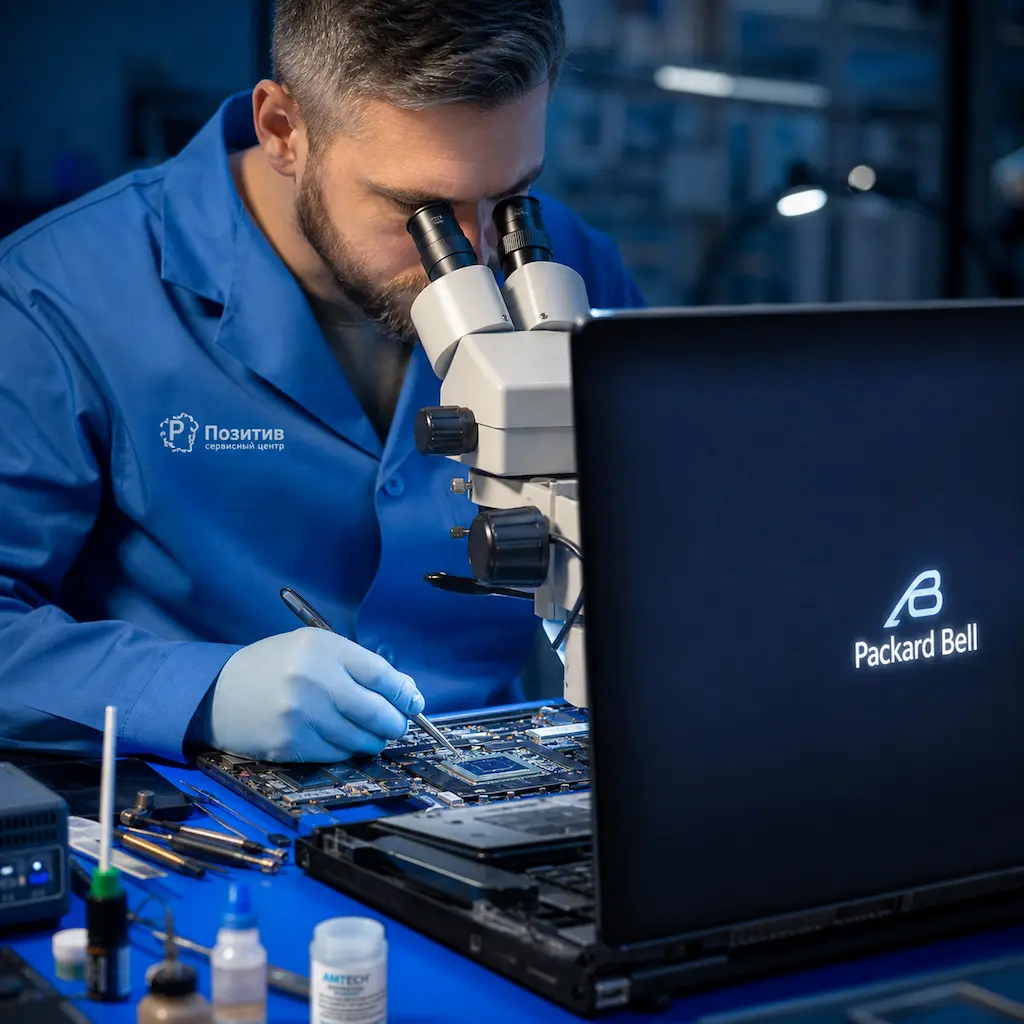 Замена видеокарты ноутбука Packard Bell в Севастополе