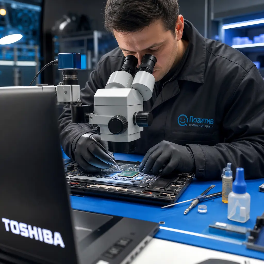 Замена видеокарты ноутбука Toshiba в Севастополе