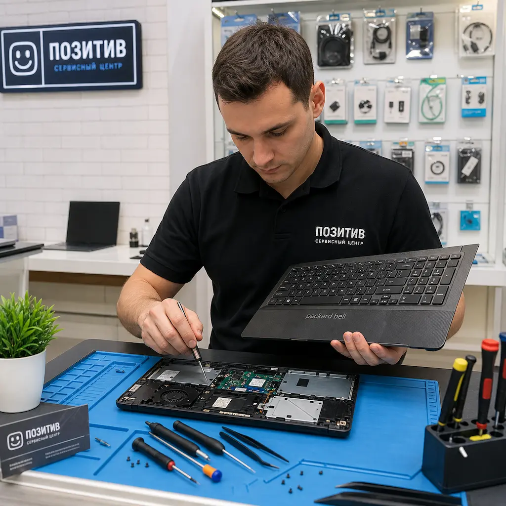 заменить клавиатуру на ноутбуке Packard Bell в Севастополе
