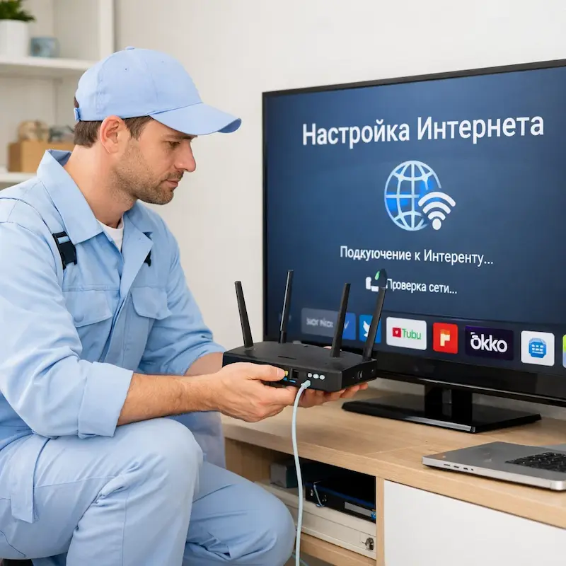 Настройка интернета на телевизоре в Севастополе