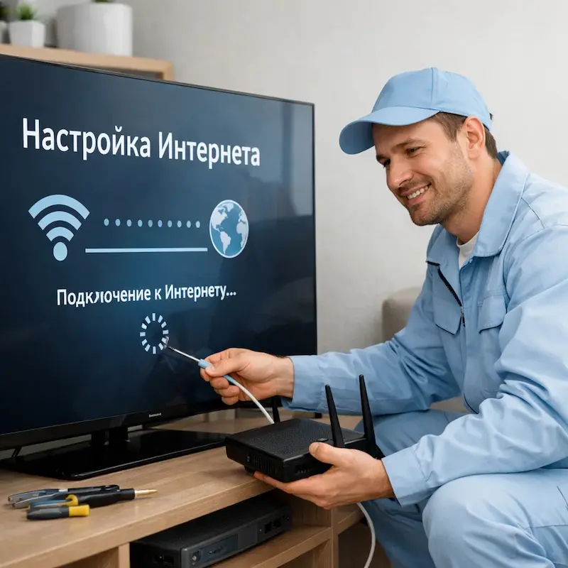 Настройка интернета на ТВ в Севастополе