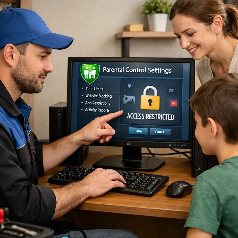 Родительский контроль на компьютере и ноутбуке в Севастополе