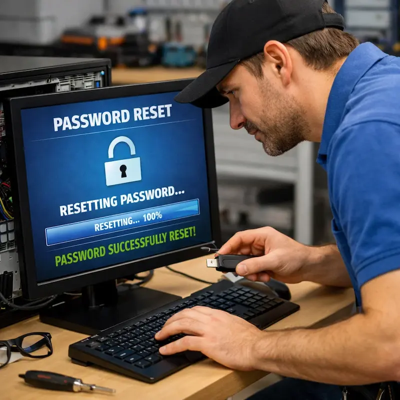 Сброс пароля от компьютера в Севастополе
