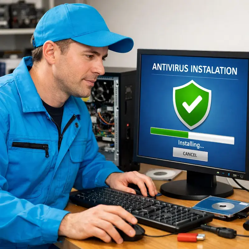 Установка антивируса на ноутбук в Севастополе