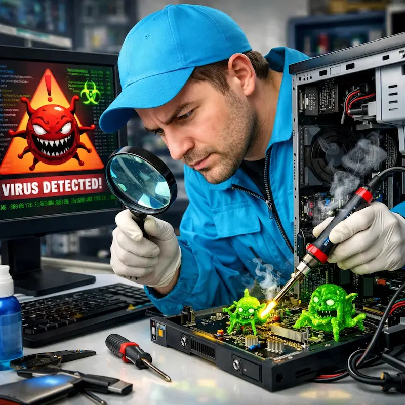 Вылечить компьютерный вирус в Севастополе